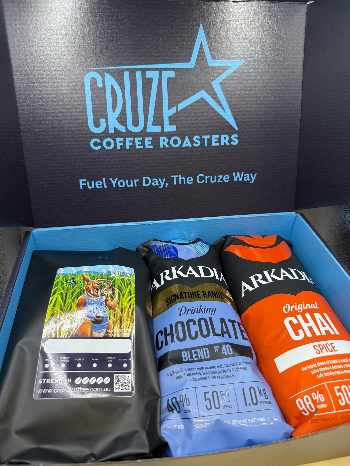 1x 1KG Coffee & 2x 1KG Arkadia Powder Gift Pack