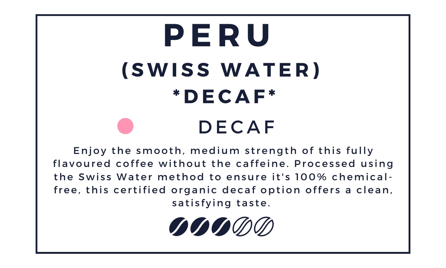 DECAF Swiss Water - Peru Coffee Bean